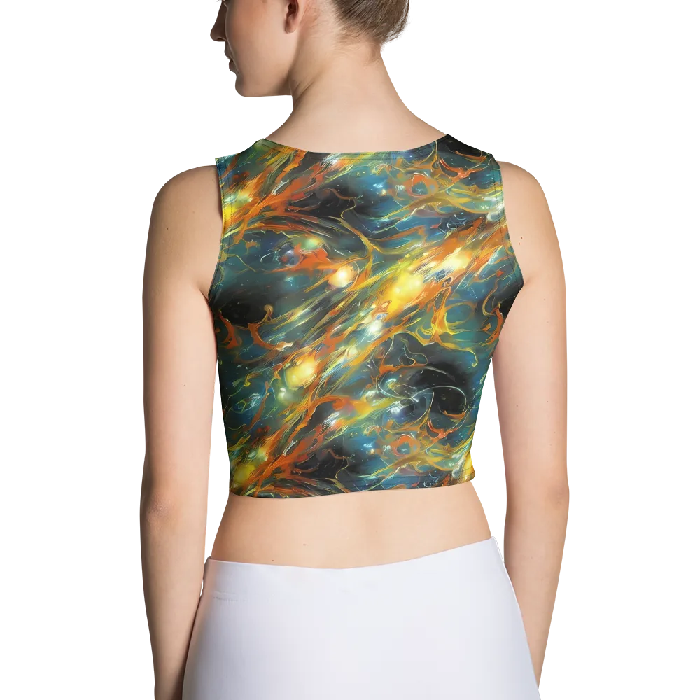 Cheng Wallis Whirl on Crop Top — Back
