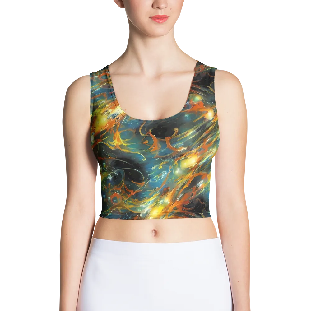 Cheng Wallis Whirl on Crop Top — Front