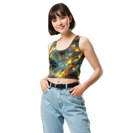 Cheng Wallis Whirl on a Crop Top