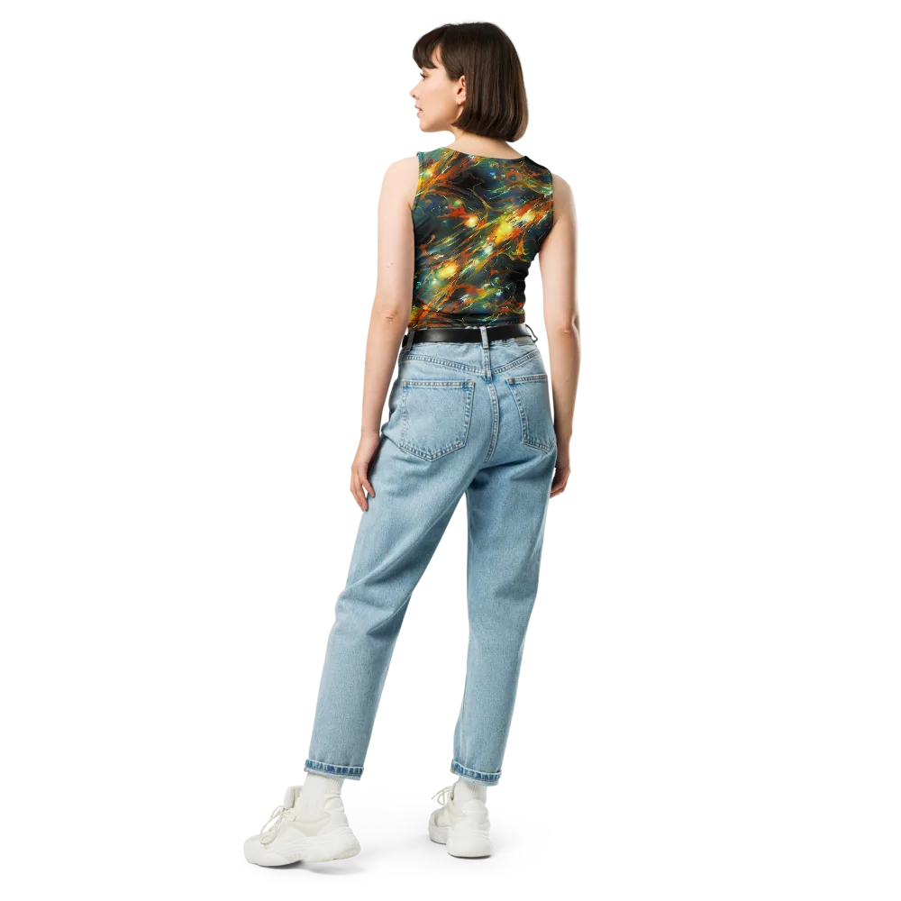Cheng Wallis Whirl on Crop Top — Back