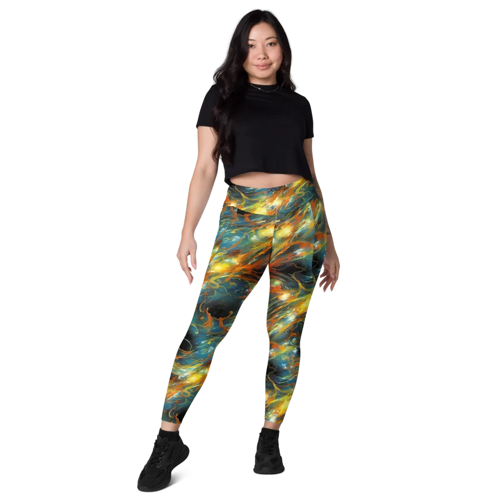 Cheng Wallis Whirl on Leggings with Pockets — Front