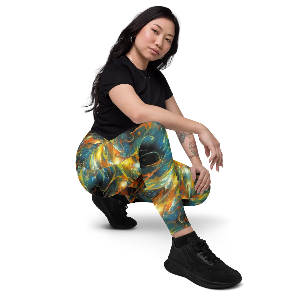 Cheng Wallis Whirl on Leggings with Pockets — Right Front