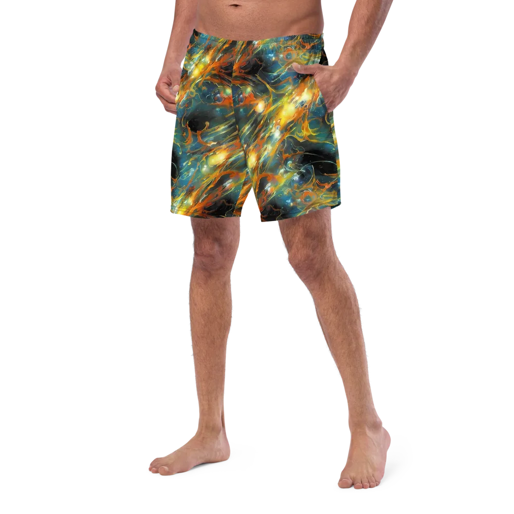 Cheng Wallis Whirl on Swim Trunks — Left Front