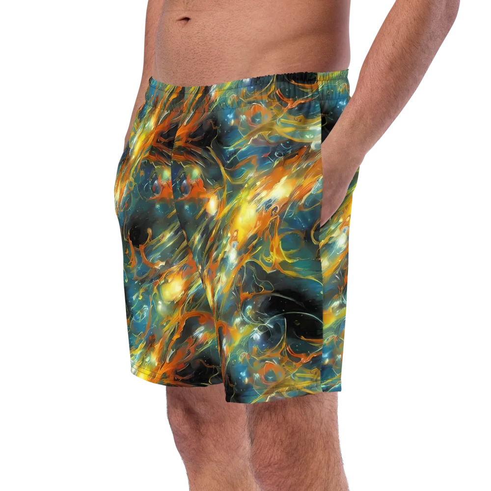 Cheng Wallis Whirl on Swim Trunks — Left Front