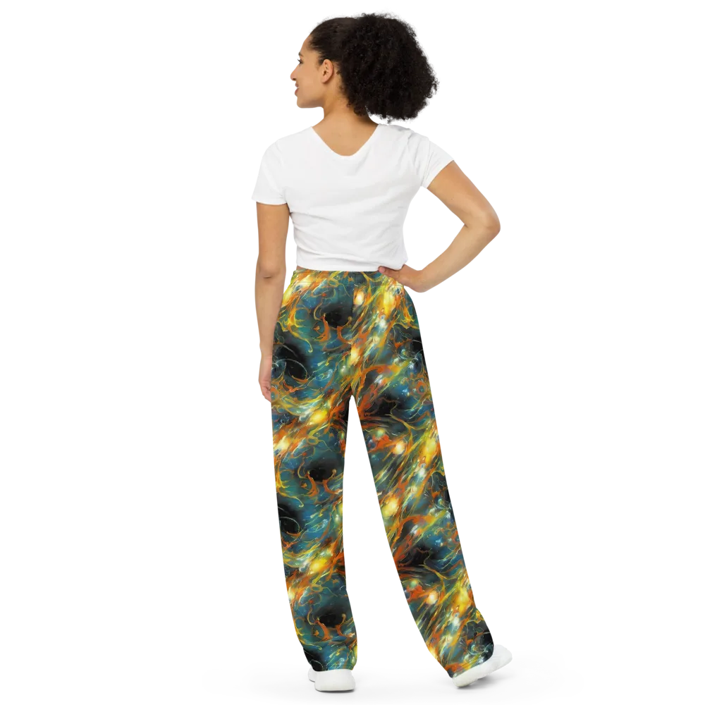 Cheng Wallis Whirl on Wide-Leg Pants — Back