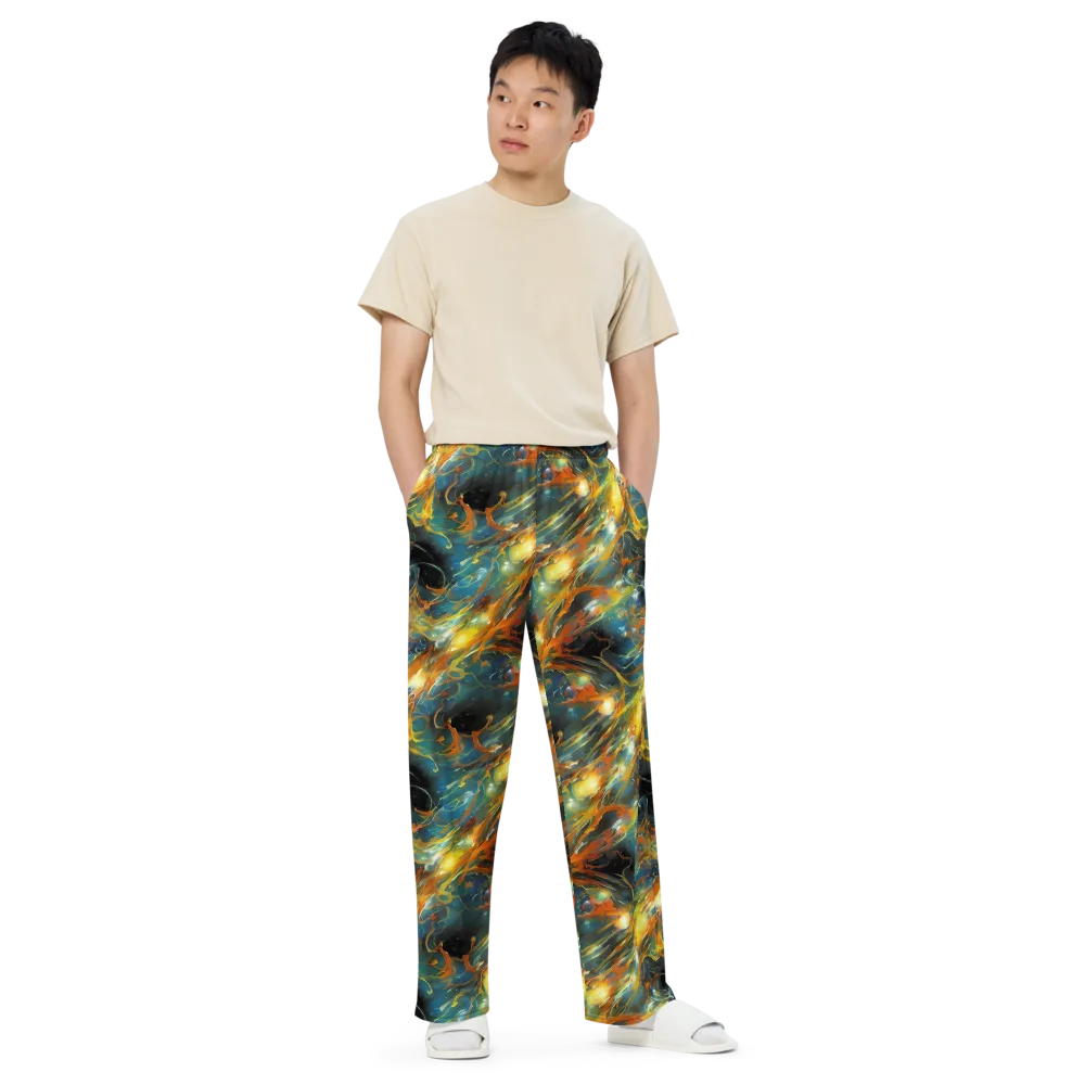 Cheng Wallis Whirl on Wide-Leg Pants — Front