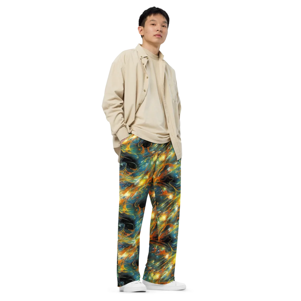 Cheng Wallis Whirl on Wide-Leg Pants — Right Front
