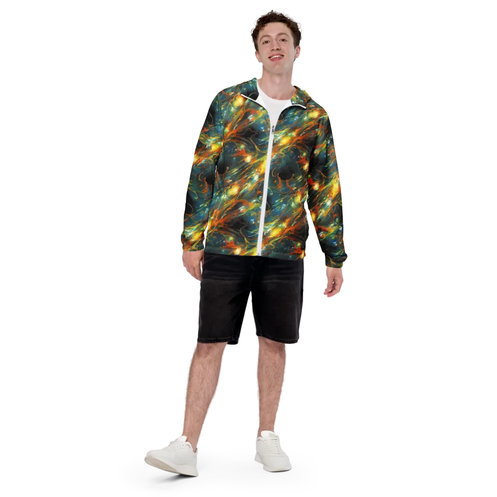 Cheng Wallis Whirl on Men's Windbreaker — Front