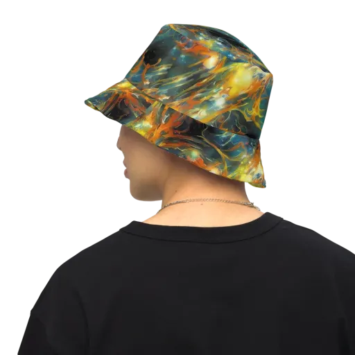 Cheng Wallis Whirl on a Reversible Bucket Hat