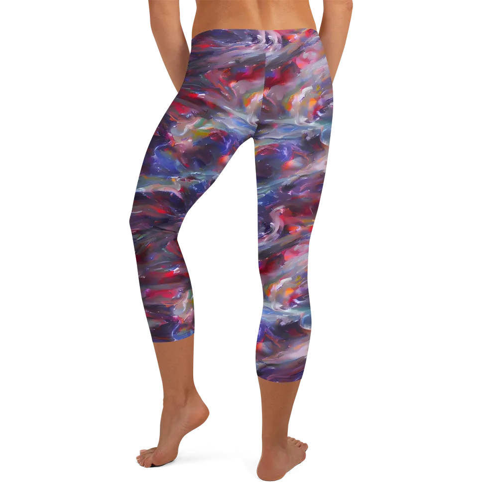 Nihei Nightscape on Capri Leggings — Back