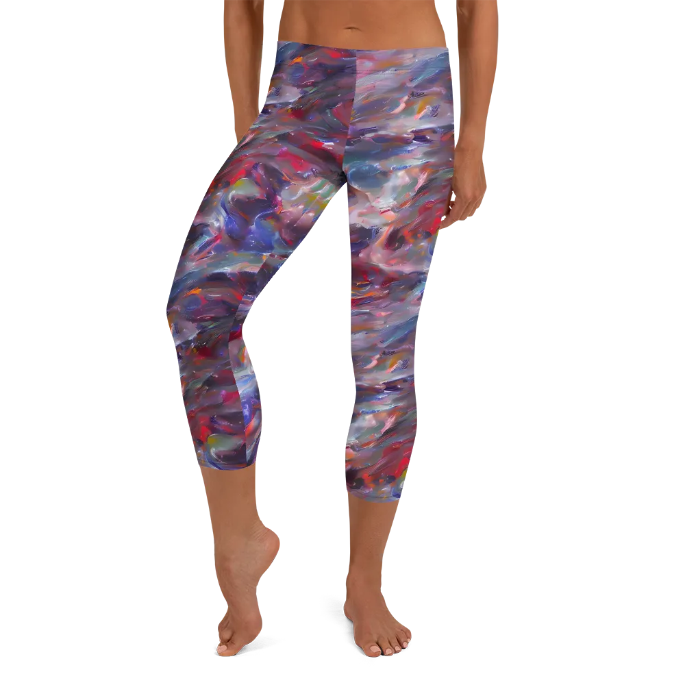 Nihei Nightscape on Capri Leggings — Front