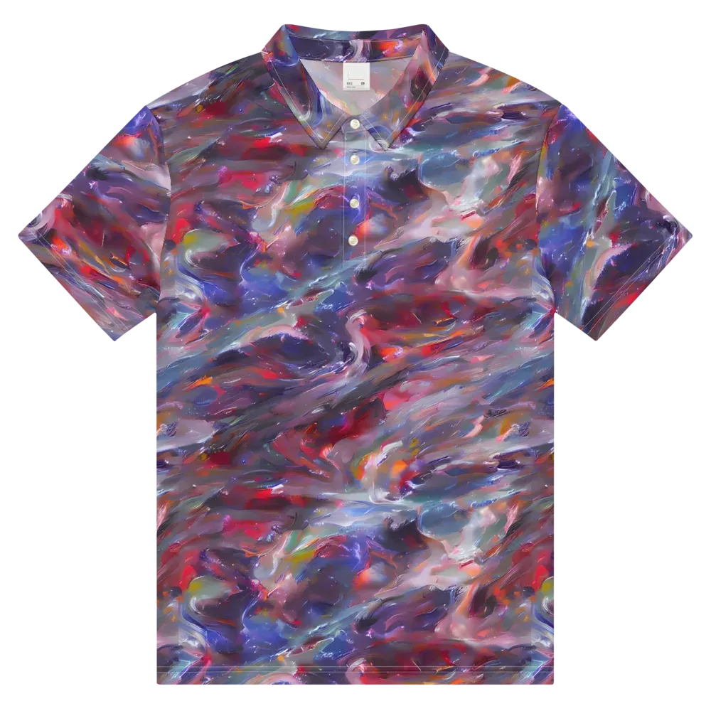 Nihei Nightscape on Men's Slim Fit Polo Shirt — Front