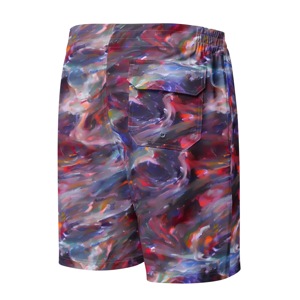 Nihei Nightscape on Men's Board Shorts — Back