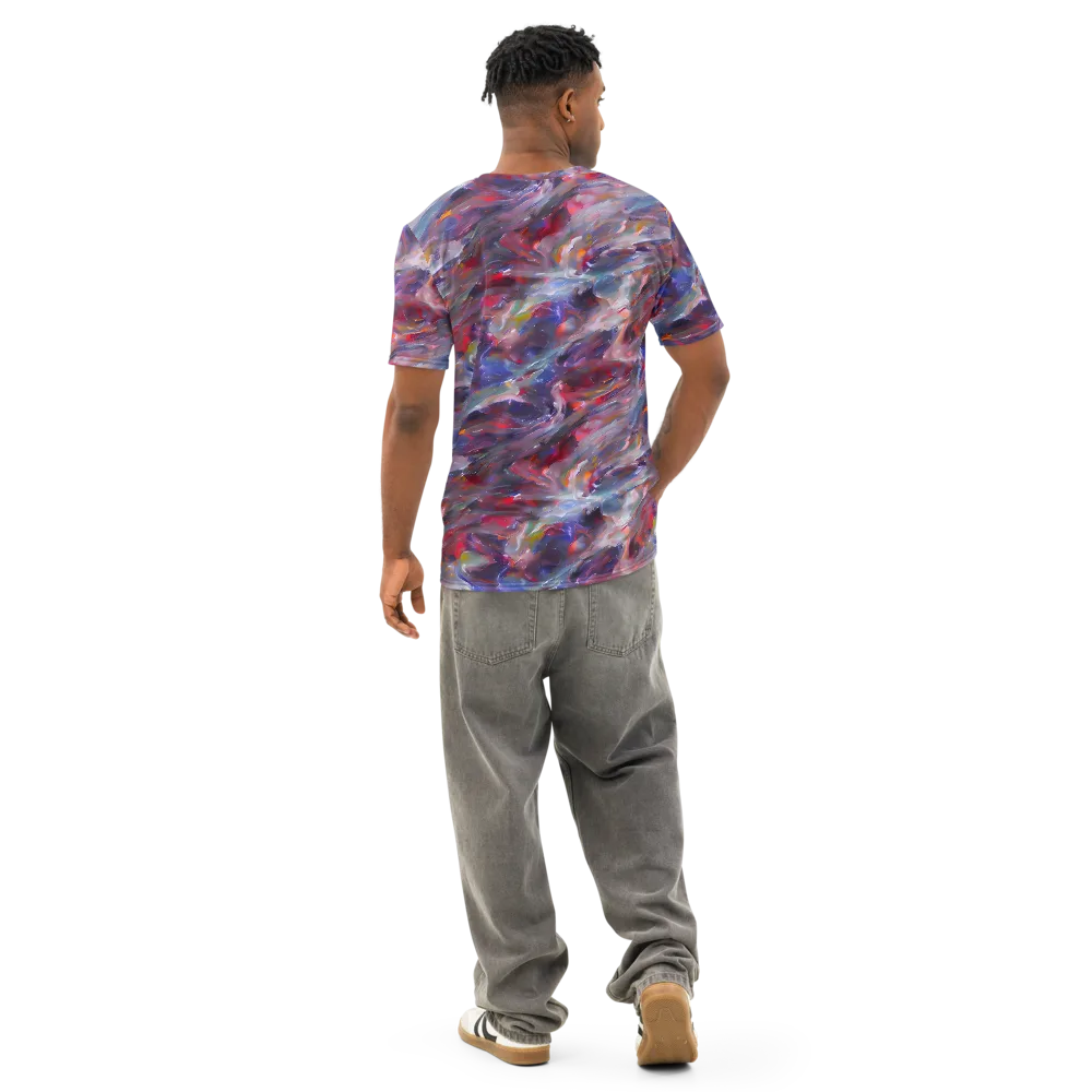 Nihei Nightscape on Men's Cotton Crew Neck T-Shirt — Back