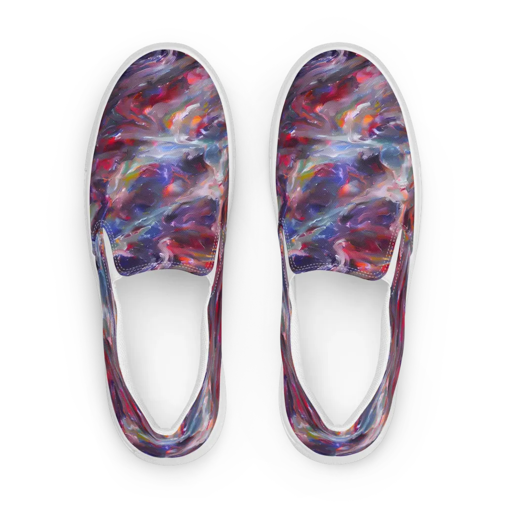 Nihei Nightscape on Men's Slip-On Canvas Shoes — Front