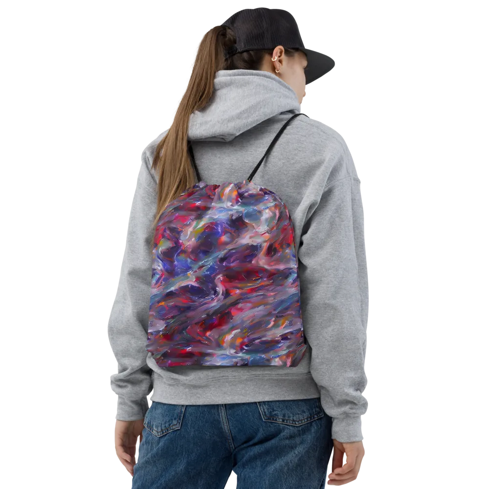 Nihei Nightscape on Drawstring Bag — Front