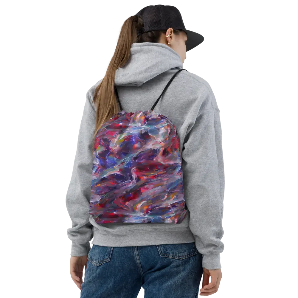 Nihei Nightscape on Drawstring Bag — Front