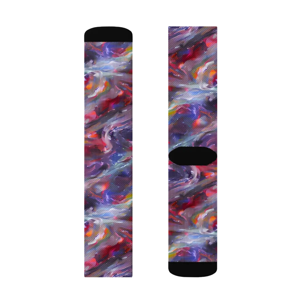 Nihei Nightscape on Socks — Left Sock