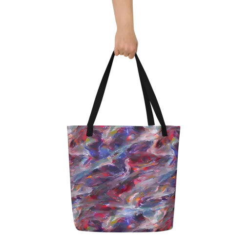 Nihei Nightscape on a Large Tote Bag W/ Pocket