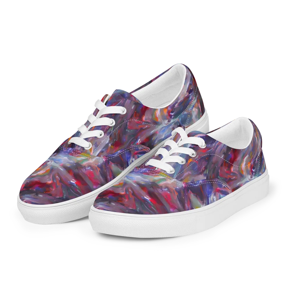 Nihei Nightscape on Men's Lace-Up Canvas Shoes — Left Front