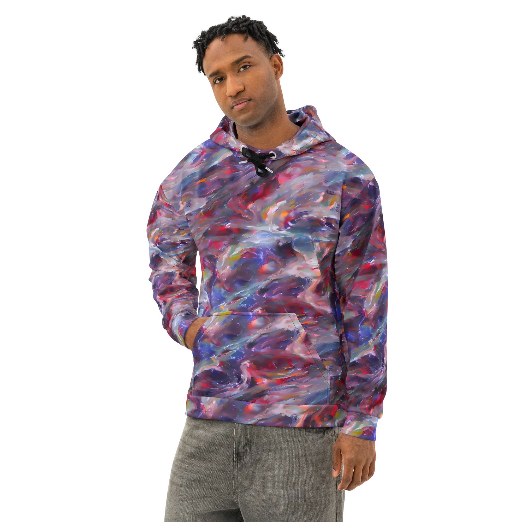 Nihei Nightscape on Cotton Hoodie — Left Front