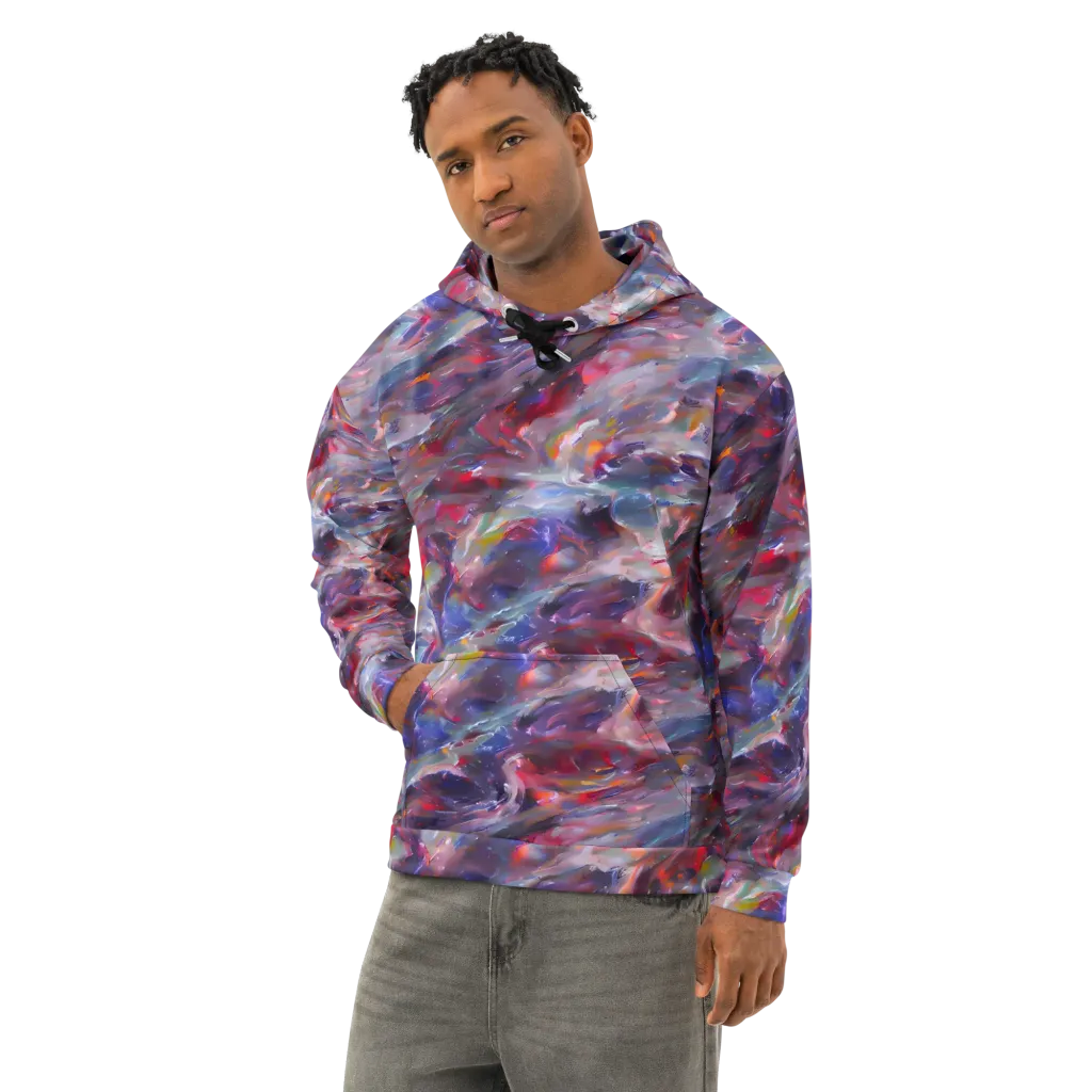 Nihei Nightscape on Cotton Hoodie — Left Front