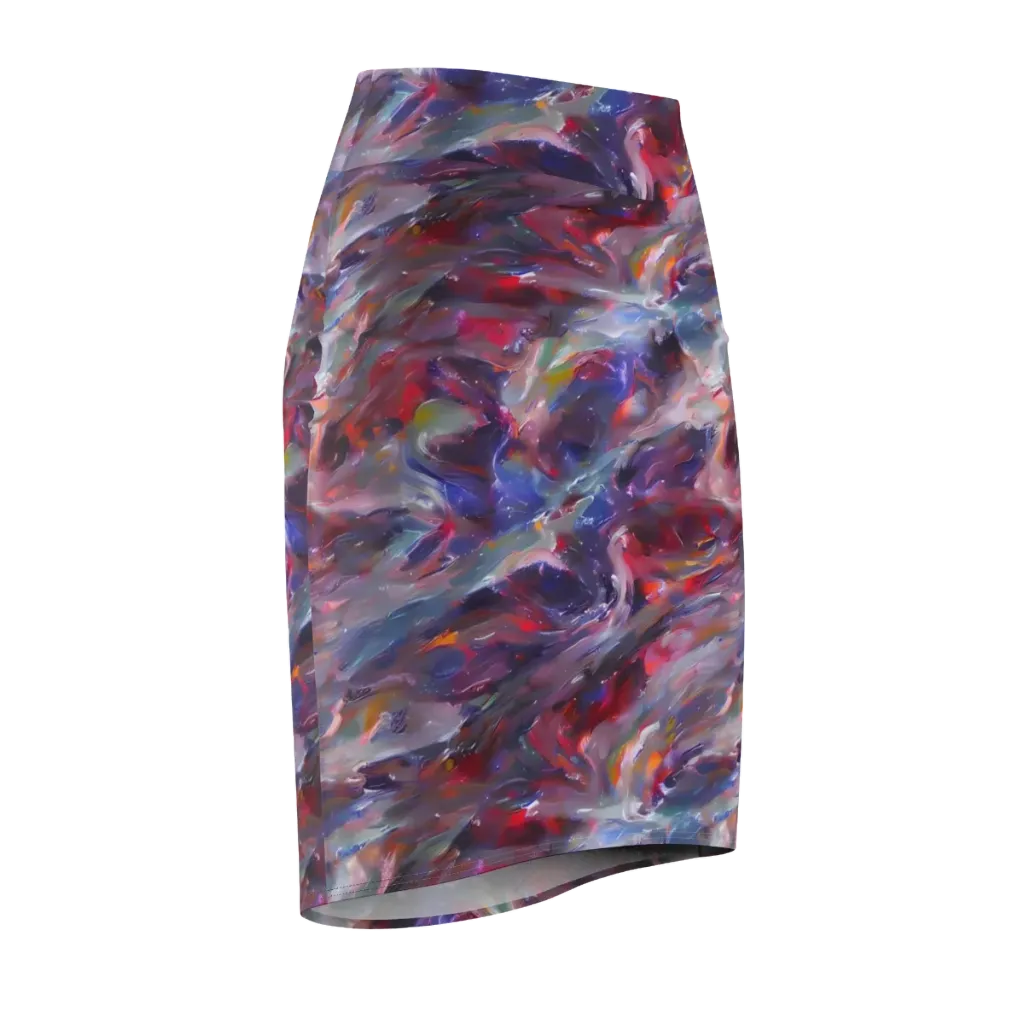 Nihei Nightscape on Pencil Skirt — Front Side