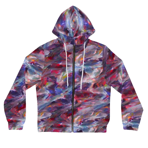 Nihei Nightscape on a Women's Full-Zip Hoodie