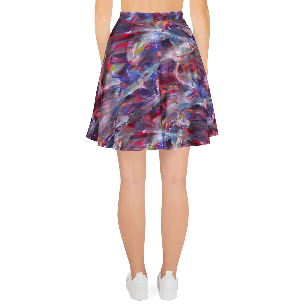 Nihei Nightscape on Skater Skirt — Back