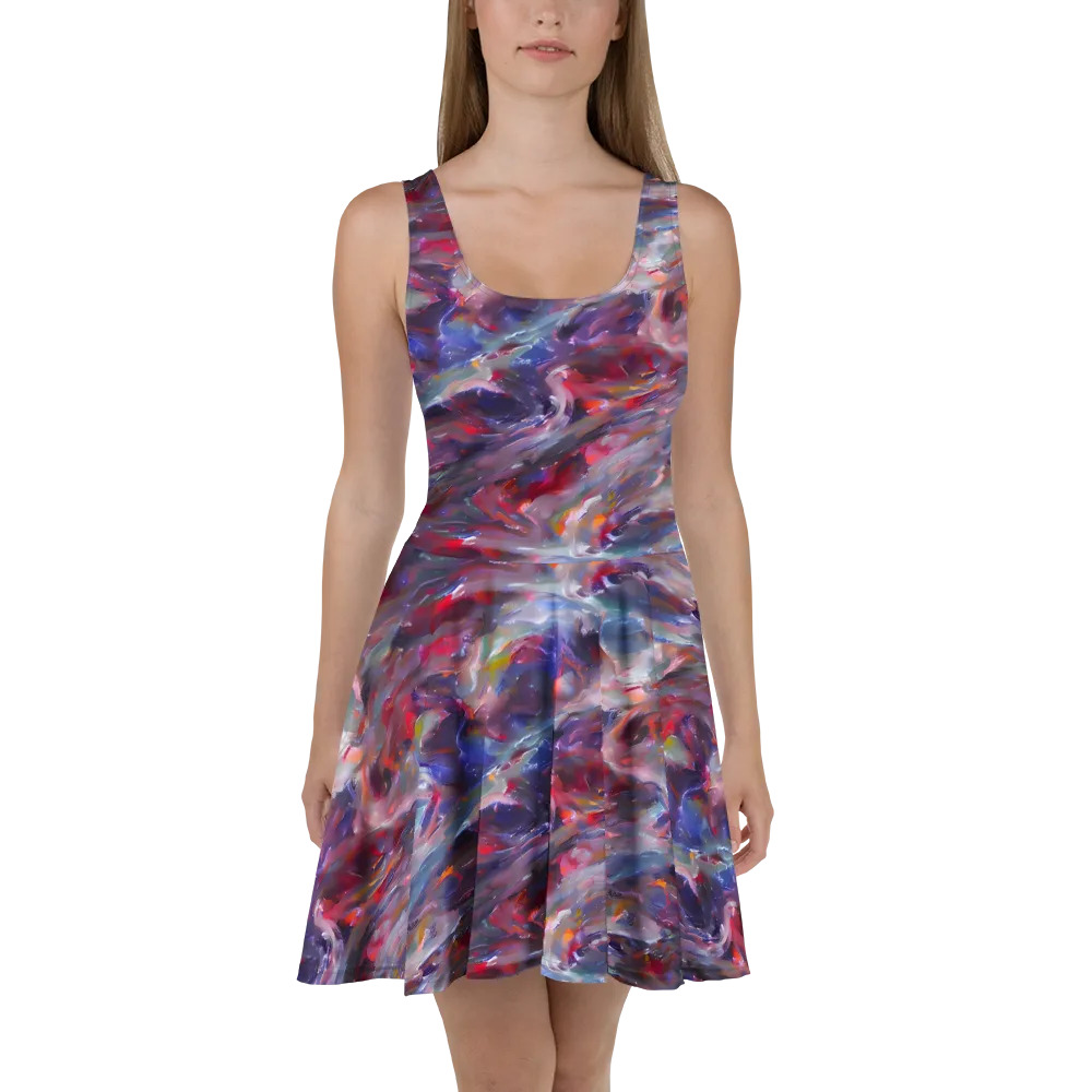 Nihei Nightscape on Skater Dress — Front
