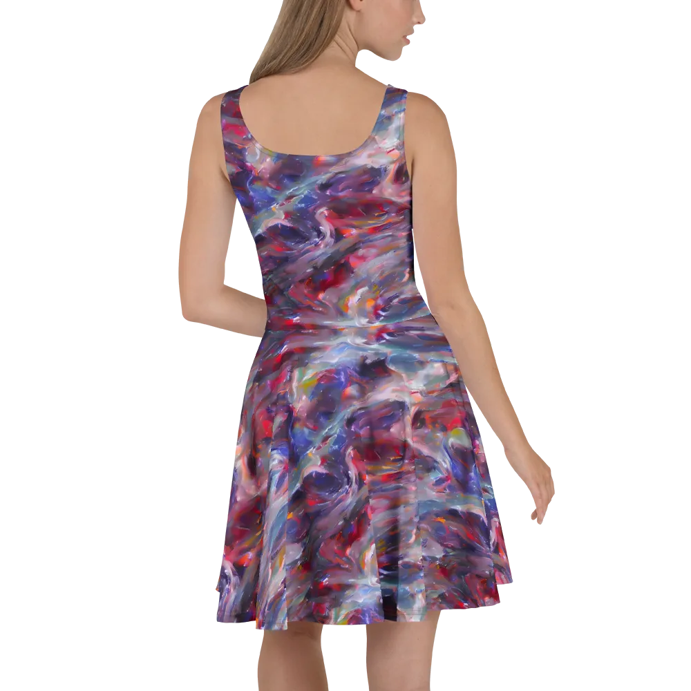 Nihei Nightscape on Skater Dress — Back