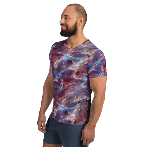 Nihei Nightscape on a Men's Athletic T-Shirt
