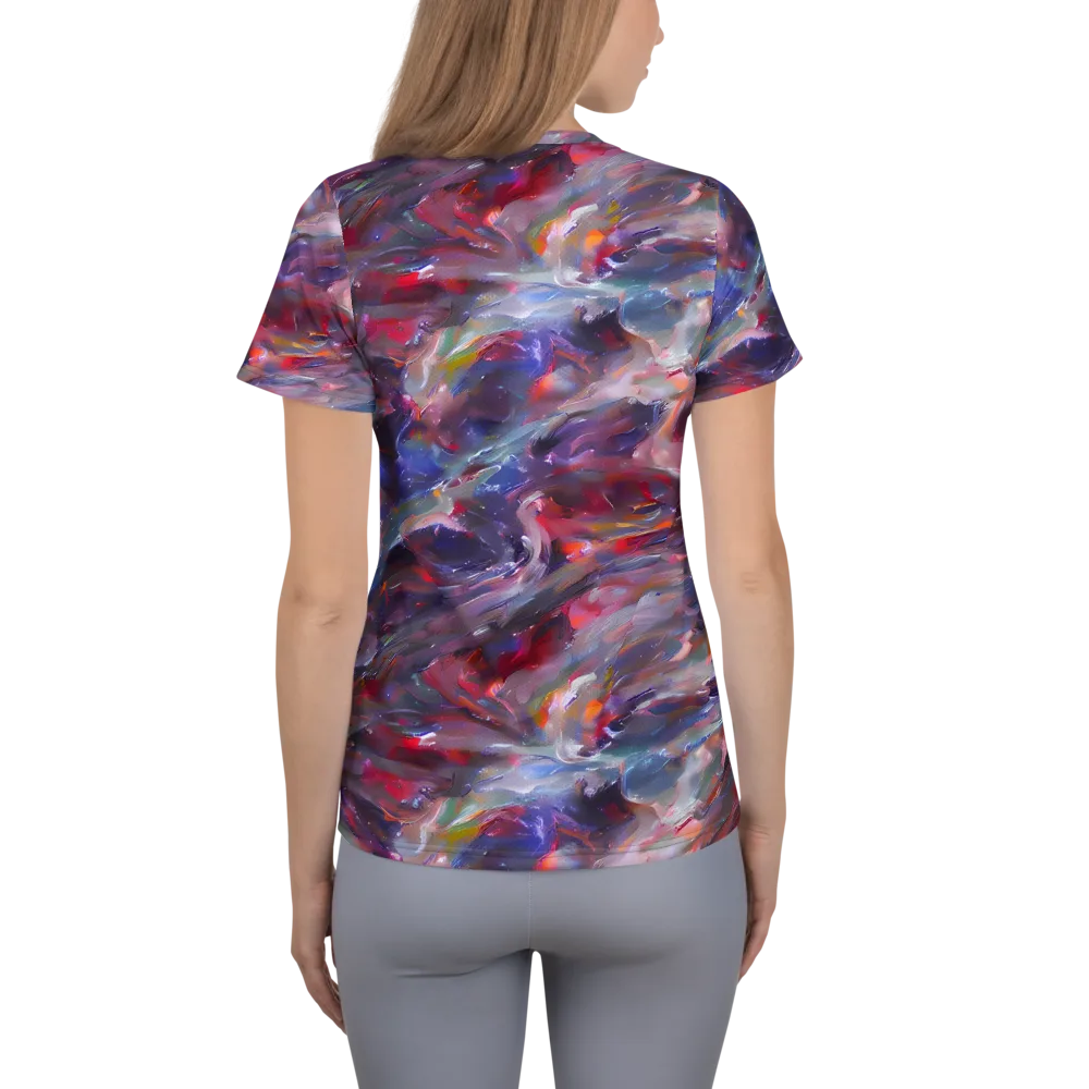Nihei Nightscape on Women's Athletic T-Shirt — Back