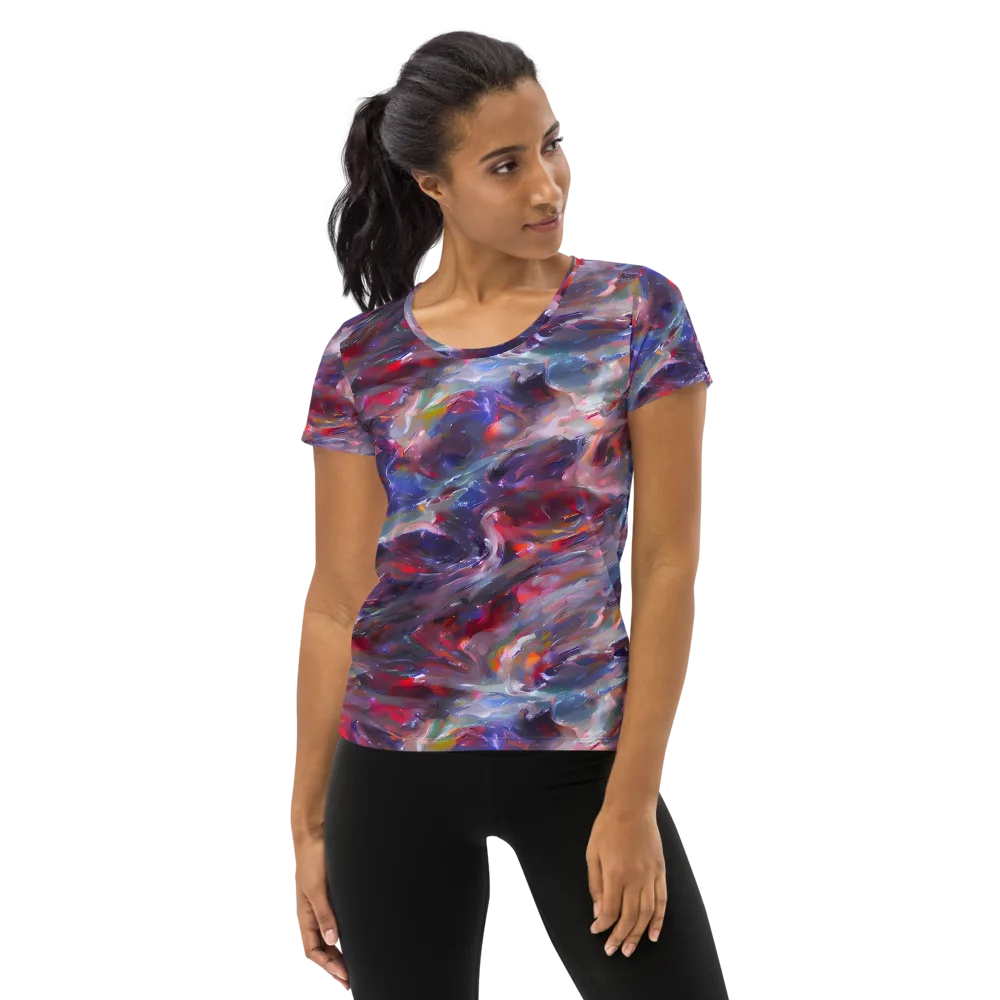 Nihei Nightscape on Women's Athletic T-Shirt — Front