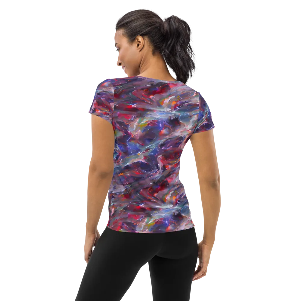 Nihei Nightscape on Women's Athletic T-Shirt — Back