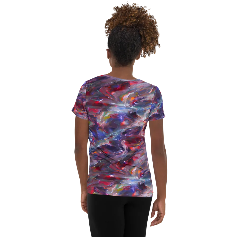 Nihei Nightscape on Women's Athletic T-Shirt — Back