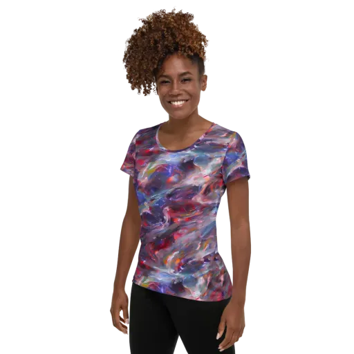Nihei Nightscape on a Women's Athletic T-Shirt