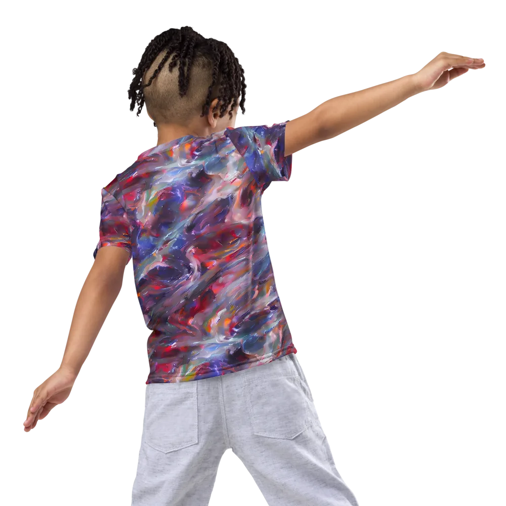 Nihei Nightscape on Kids Crew Neck T-Shirt — Back