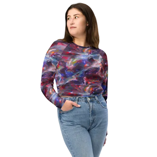 Nihei Nightscape on a Long Sleeve Crop Top