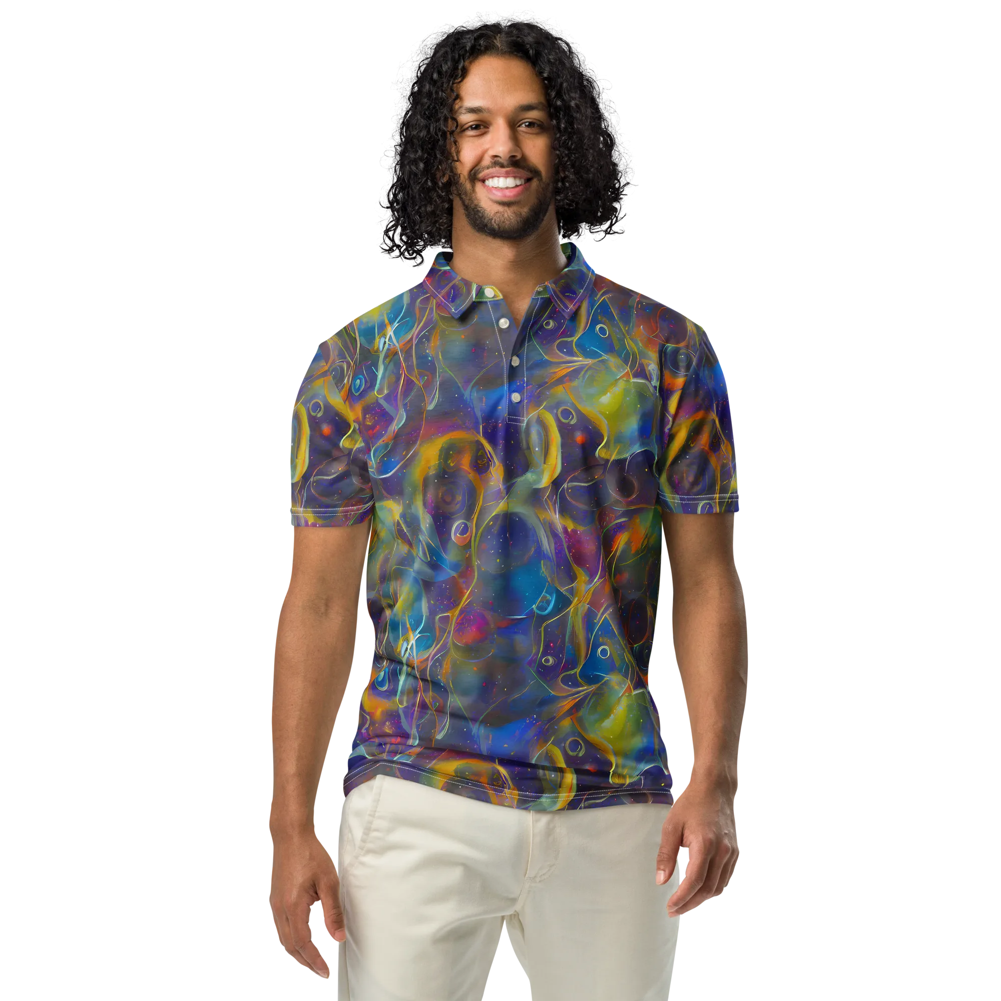 Brown's Chaos on Men's Slim Fit Polo Shirt — Front
