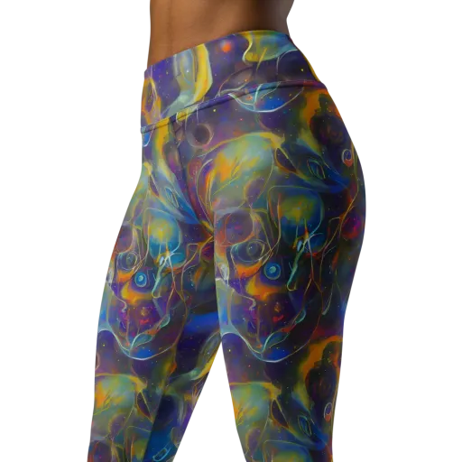 Brown's Chaos on a Yoga Leggings