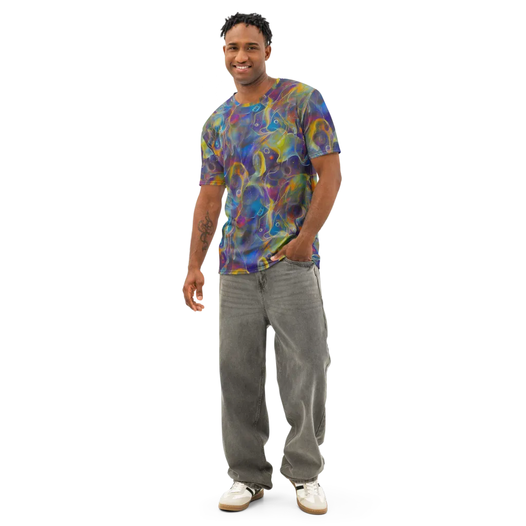 Brown's Chaos on Men's Cotton Crew Neck T-Shirt — Front