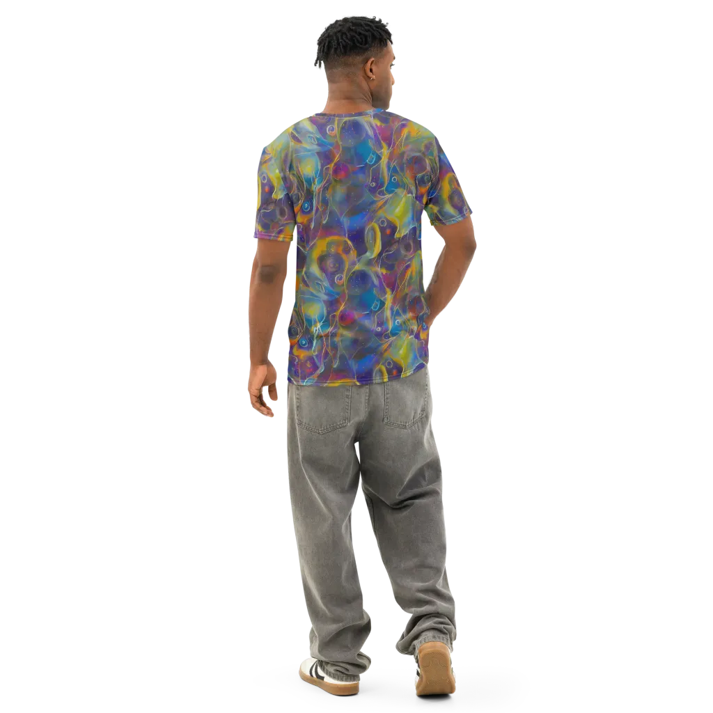 Brown's Chaos on Men's Cotton Crew Neck T-Shirt — Back