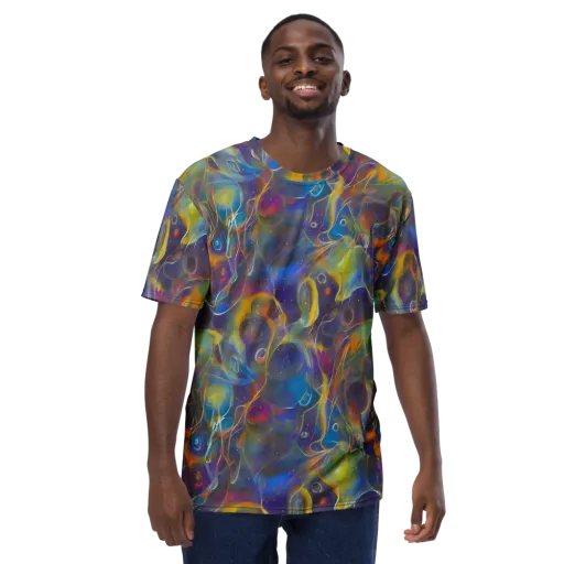 Brown's Chaos on a Men's Crew Neck T-Shirt
