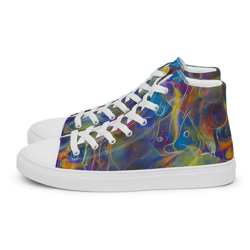 Brown's Chaos on Men's High Top Canvas Shoes — Left