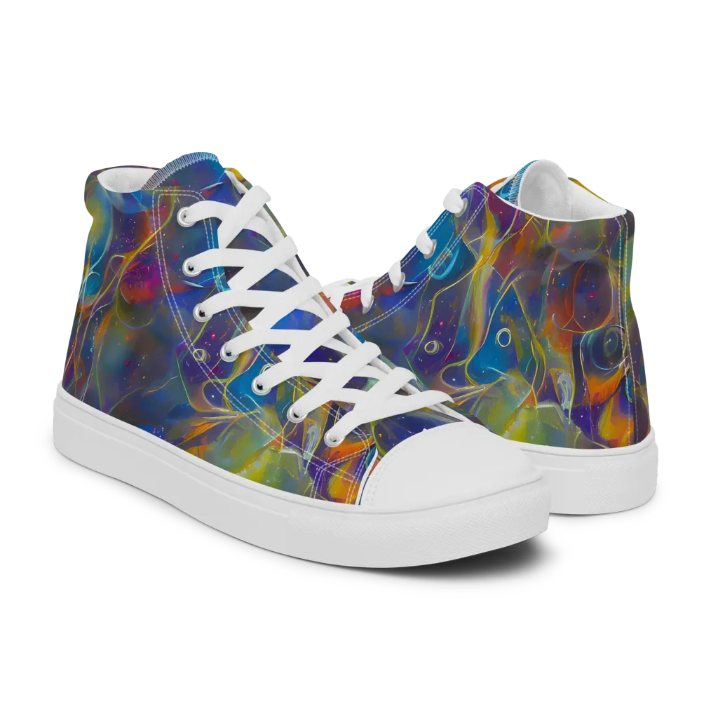 Brown's Chaos on Men's High Top Canvas Shoes — Right