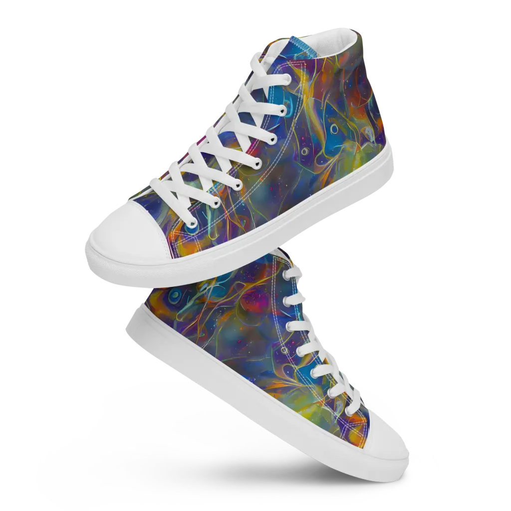 Brown's Chaos on Men's High Top Canvas Shoes — Front