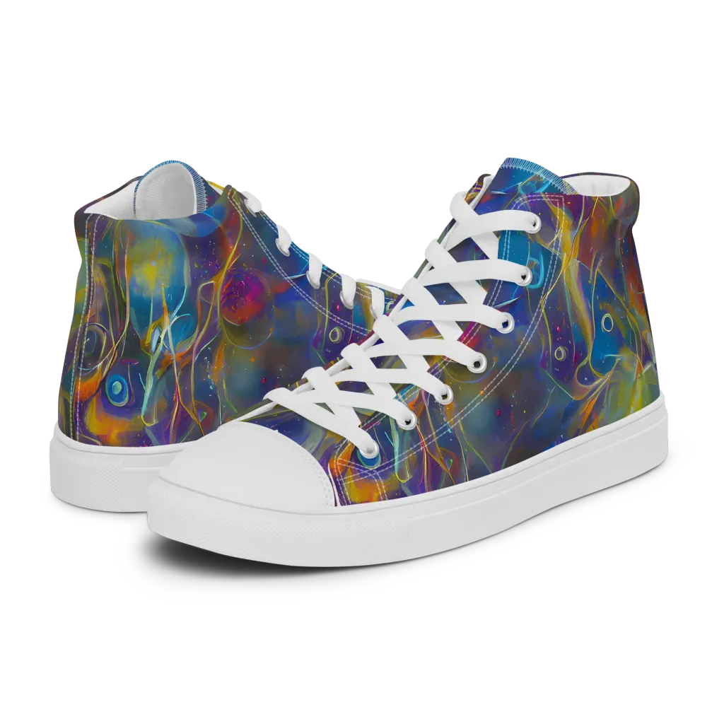 Brown's Chaos on Women's High Top Canvas Shoes — Left