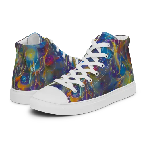 Brown's Chaos on a Women's High Top Canvas Shoes