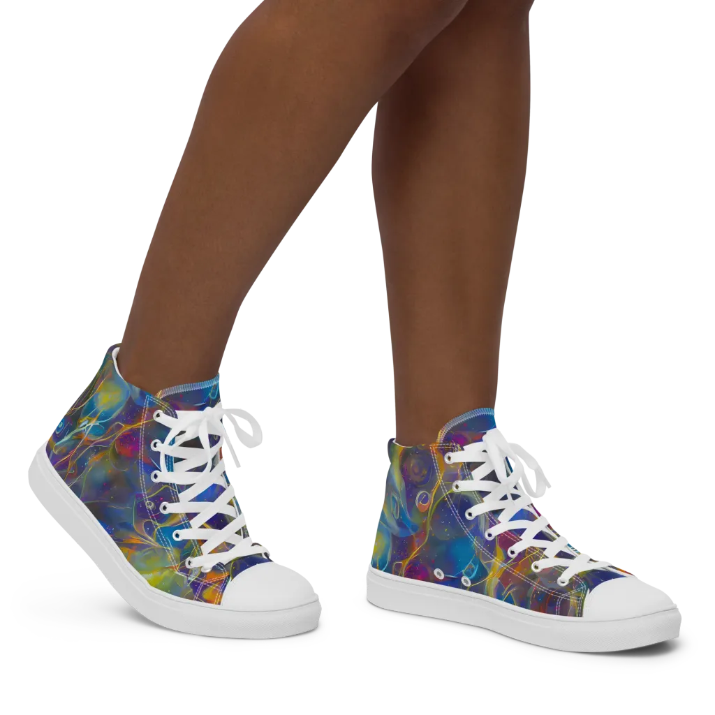 Brown's Chaos on Women's High Top Canvas Shoes — Right
